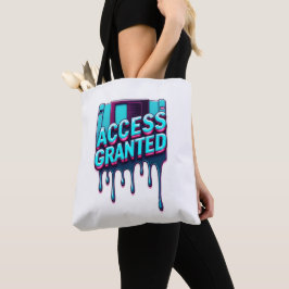 Zugang gewährt | Retro-Hacker-Disketten-Grafik Tasche