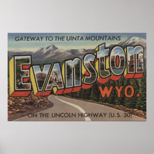 Zugang zu den Uinta Bergen - Evanston, WY Poster