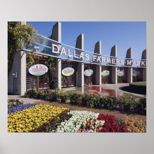 Zugang zum Markt der Bauern von Dallas Poster (Vorne)