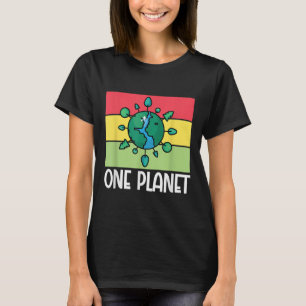 Zugang zum Umweltschutz auf einem Planeten T-Shirt