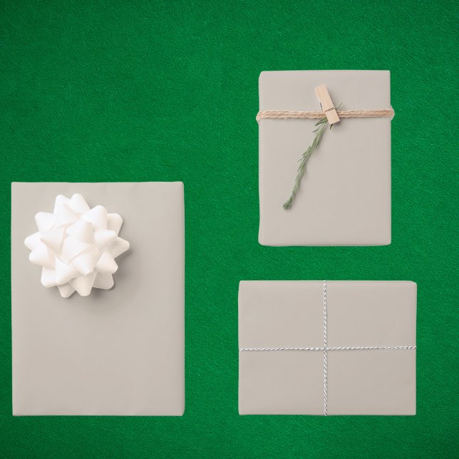 Zugängliche Beige Solid Color Geschenkpapier Set (Von Creator hochgeladen)