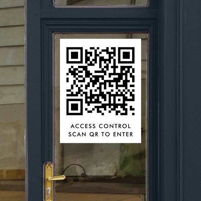 Zugangskontrolle | Türschloss QR-Code-Scan zum Ein Fensteraufkleber (Von Creator hochgeladen)