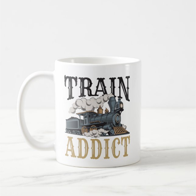 Zugbegleiter Modellbahnbahn Hobbyist Kaffeetasse (Links)