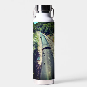 Züge auf den Gleisen Trinkflasche