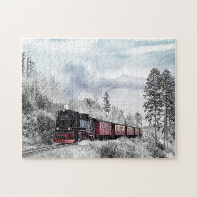 Züge im Winter (Horizontal)