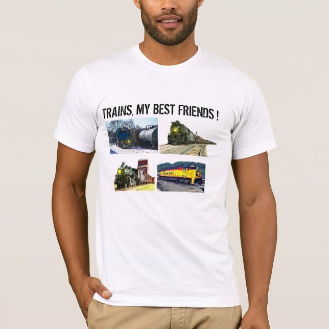 Züge, meine besten Freunde T-Shirt (Vorderseite)