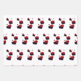 Züge mit Herz Geschenkpapier Set