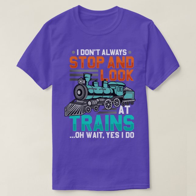 Züge Modellbahn T-Shirt (Design vorne)