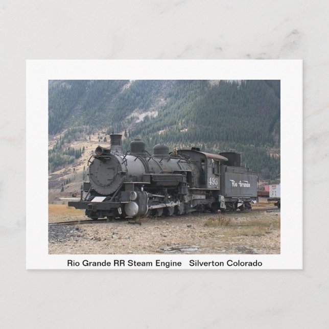 Züge Post Card Postkarte (Vorderseite)