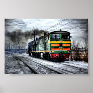 Züge Russischer Dieselzug Poster
