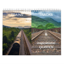 Züge, Tracks & traumhafte Landschaften 12 Monate Kalender