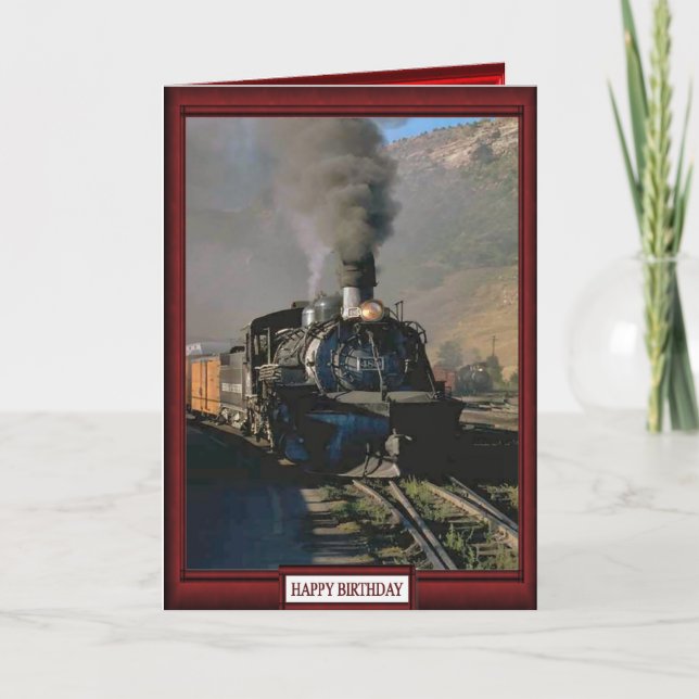 Züge und Bahnen - Güterzug Karte (Vorderseite)