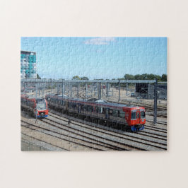 Züge und Gleise Puzzle