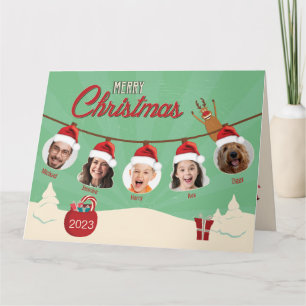 Zugeklappte Grußkarte Karte