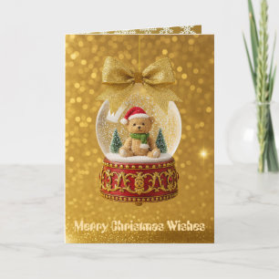 Zugeklappte Weihnachtskarte Feiertagskarte