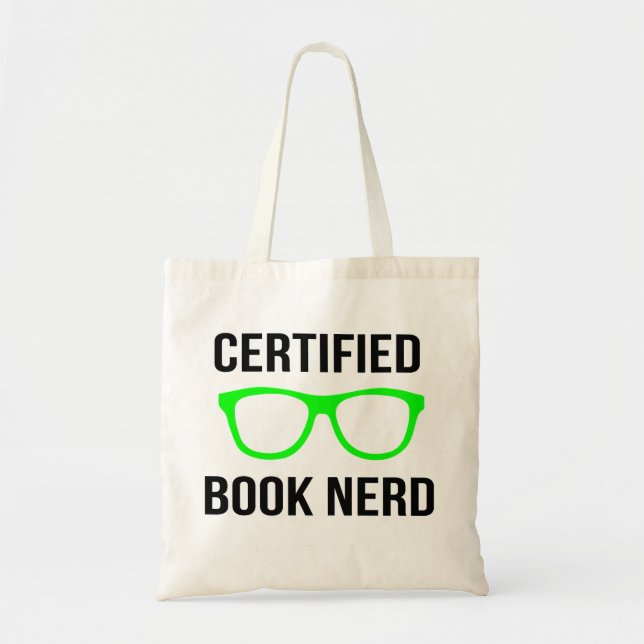 Zugelassene Buch-Nerd-Taschen-Tasche Tragetasche (Vorne)