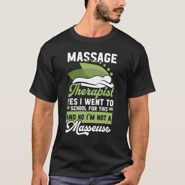 Zugelassene Therapeutin für Massage T-Shirt (Vorderseite)