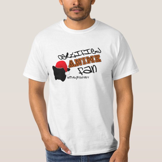 "Zugelassener Anime-Fan-" Wert-T-Shirt T-Shirt (Vorderseite)