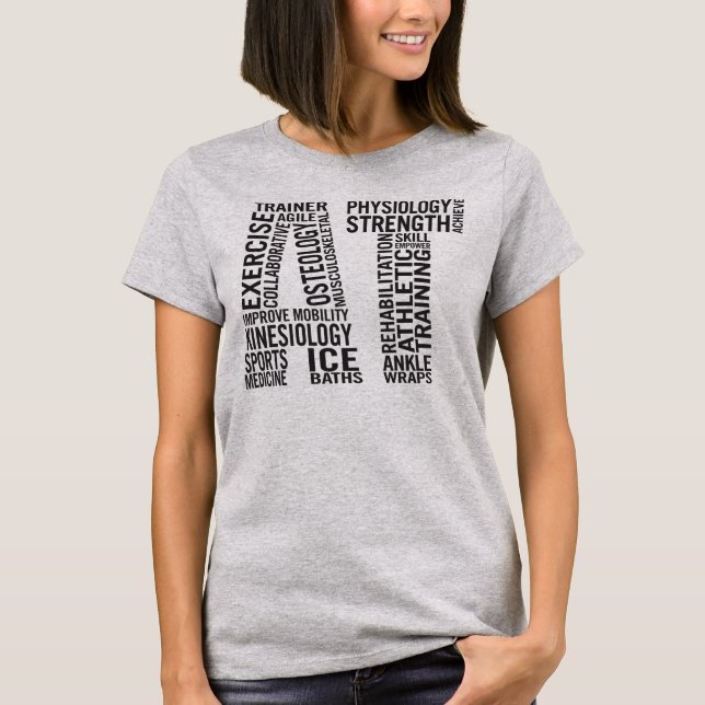 Zugelassener athletischer Trainer AN T-Shirt (Vorderseite)