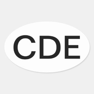 Zugelassener Diabetes-Erzieher Ovaler Aufkleber