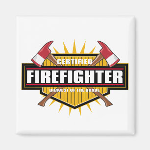 Zugelassener Feuerwehrmann Magnet