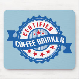 Zugelassener Kaffee-Trinker Mousepad