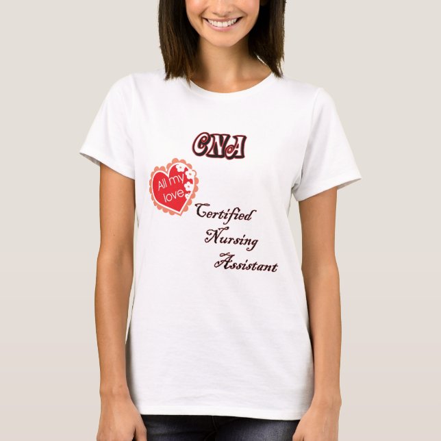 ZUGELASSENER PFLEGENassistent T-Shirt (Vorderseite)