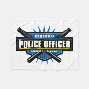 Zugelassener Polizeibeamte Fleecedecke
