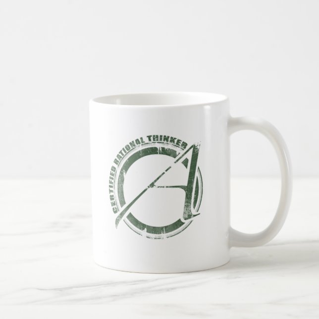 Zugelassener rationaler Denker Kaffeetasse (Rechts)