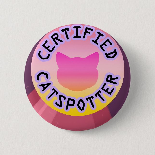 Zugelassenes Catspotter Button (Vorderseite)