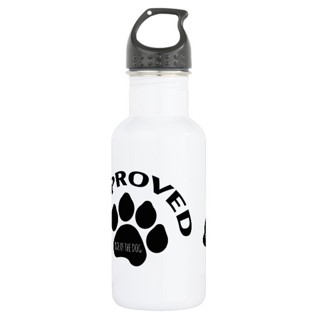 Zugelassenes chinesisches Hundjahr 2018 Monogramm  Edelstahlflasche (Vorderseite)