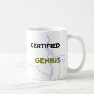 "Zugelassenes Genie-" klassische weiße Tasse