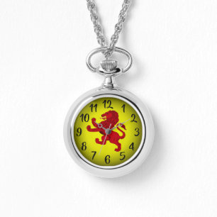 Zügelloser Löwe Schottlands von der alten Armbanduhr