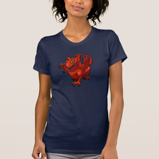 Zügelloses kleines Waliser-Baby-roter T-Shirt