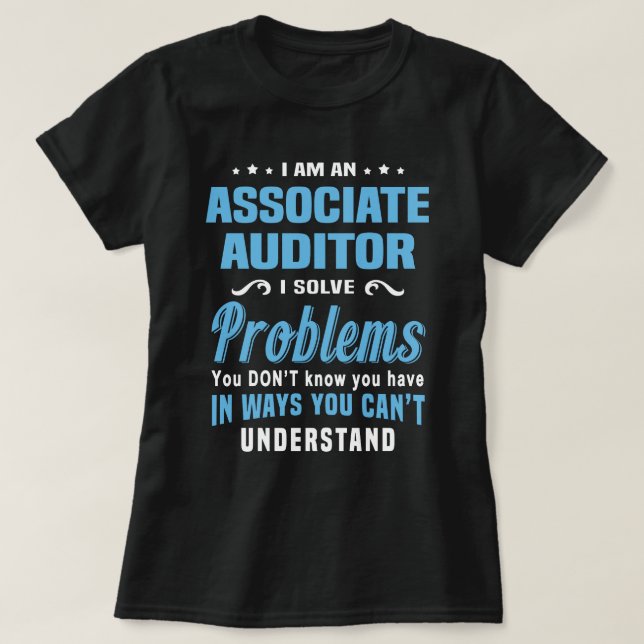 Zugeordneter Rechnungsprüfer T-Shirt (Design vorne)