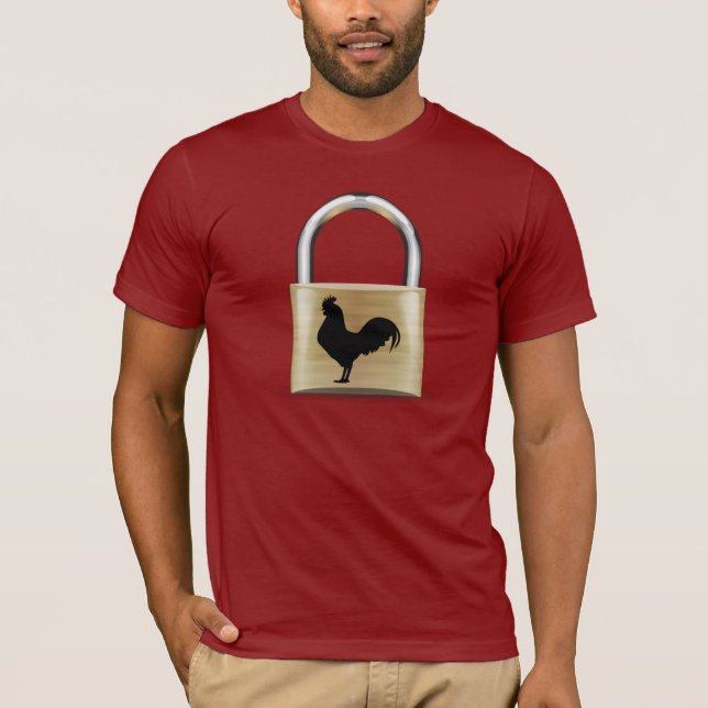 Zugeschlossen in Keuschheit T-Shirt (Vorderseite)