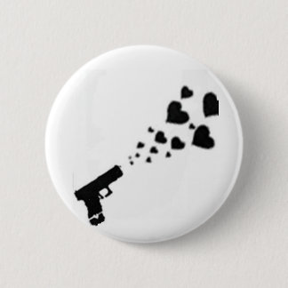Zugeschlossen u. mit Herzen geladen Button