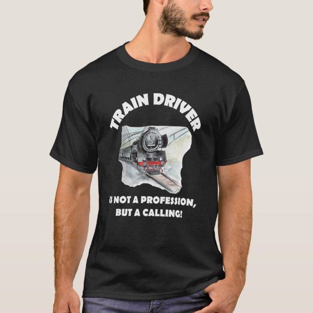 Zugfahrer ist kein Beruf, sondern ein Anrufbeantwo T-Shirt (Vorderseite)
