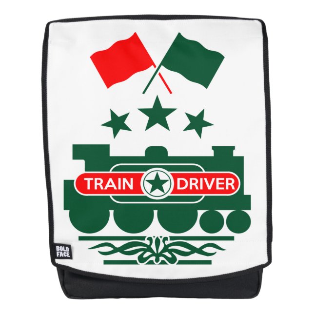 Zugfahrer Rucksack (Vorderseite)