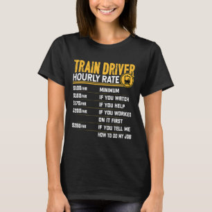 Zugfahrer Stündliche Fahrpreisfreigabe T-Shirt