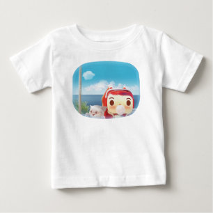 Zugfahrt mit Katze Baby T-shirt
