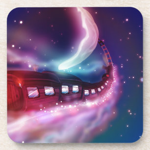 Zugfahrt zum Mond Untersetzer