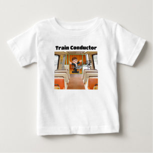 Zugführer Lokomotive Melody von Funnycomb Baby T-shirt