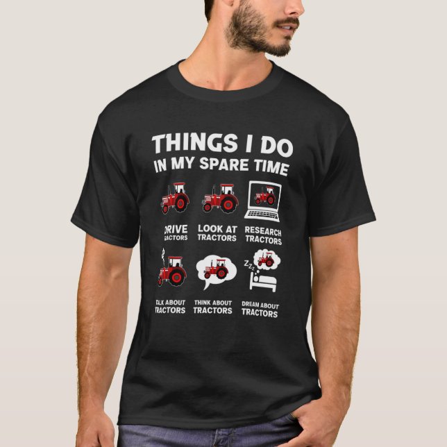 Zugmaschine 6 Dinge, die ich in meinem Freizeit-Tr T-Shirt (Vorderseite)
