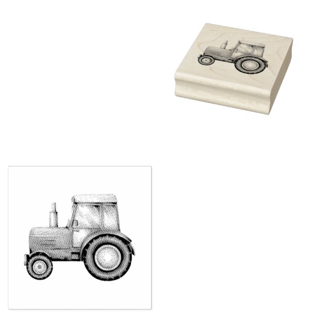 Zugmaschine Gummistempel (Stempel)