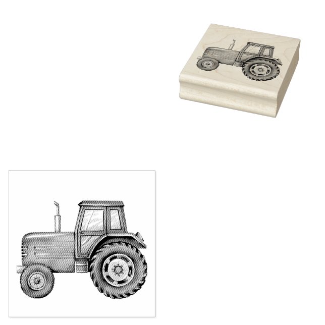 Zugmaschine Gummistempel (Stempel)
