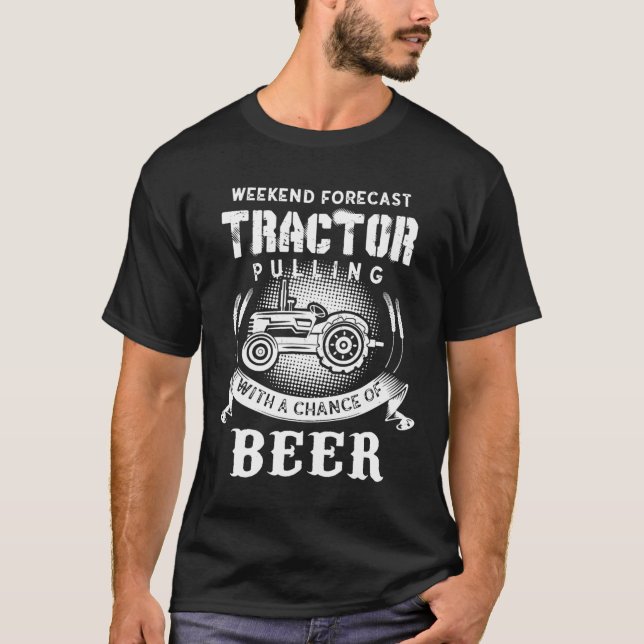 Zugmaschine mit Bier-Bauer T-Shirt (Vorderseite)