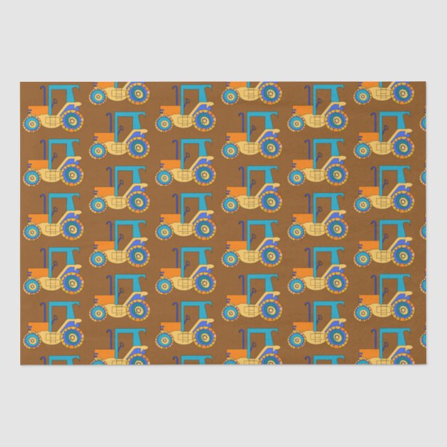 Zugmaschine Seidenpapier (Vorderseite)