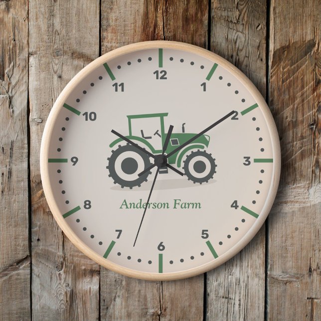 Zugmaschine Uhr (Farm Tractor Wall Clock)