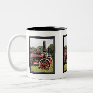 ZUGMASCHINEN ZWEIFARBIGE TASSE